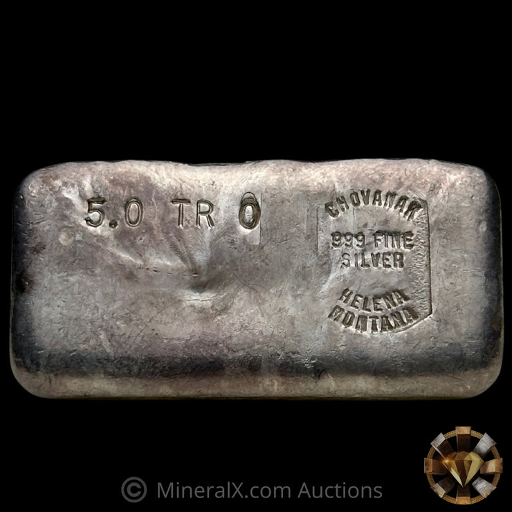 5oz Chovanak Helena Montana Vintage Silver Bar