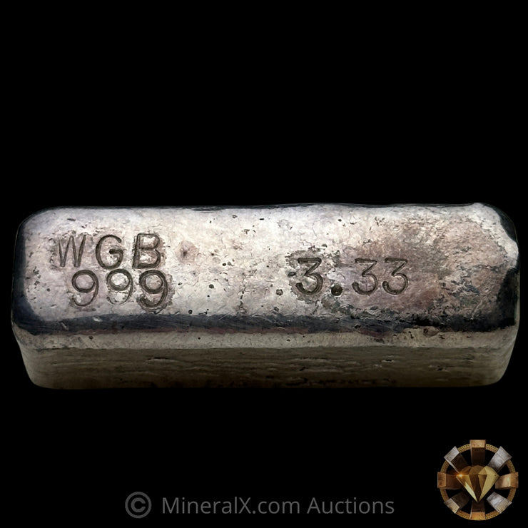 3.33oz WGB Vintage Silver Bar