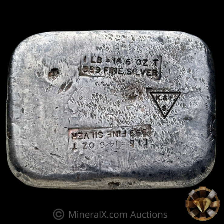14.6oz 1lb Kenneth & Freda Shonback K & F S San Francisco Vintage Silver Bar