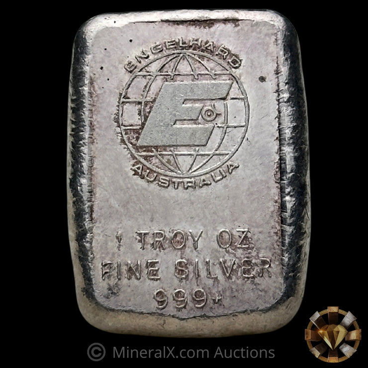1oz Engelhard Australia E Logo Vintage Silver Bar