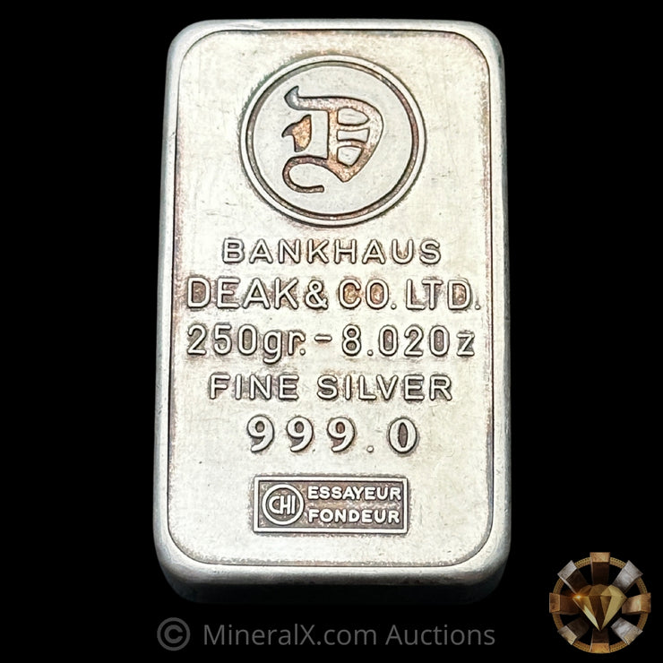 250g Deak & Co Bankhaus Vintage Silver Bar