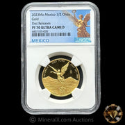 2023 1/2oz Proof Mexican Onza Libertad Gold Coin NGC PF70 Ultra Cameo