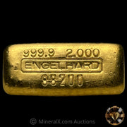 2oz Engelhard With Serial Variety Vintage Gold Bar