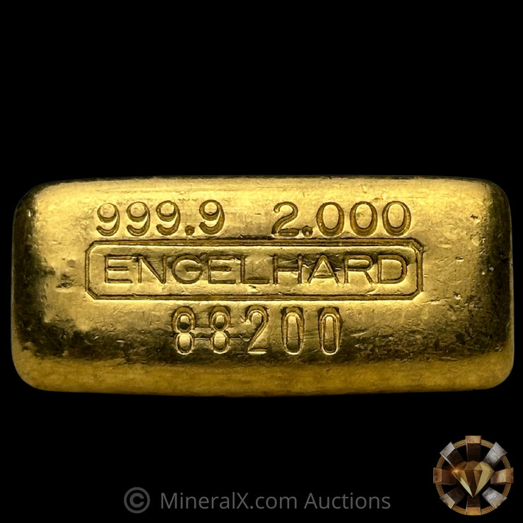 2oz Engelhard With Serial Variety Vintage Gold Bar