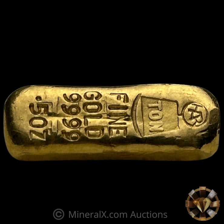 .5oz Harrington Metallurgist Rare Weight Class Vintage Gold Bar