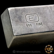 25oz Engelhard E Logo Industrial Extruded Vintage Silver Bar With Low Serial