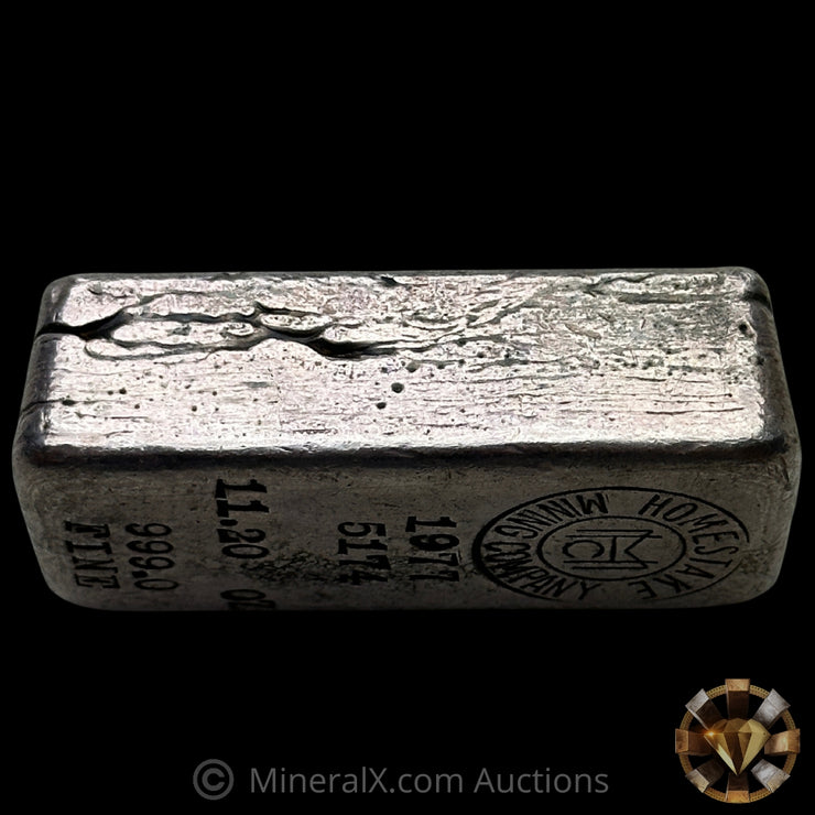 11.20oz 1977 Homestake Mining Company Vintage Silver Bar