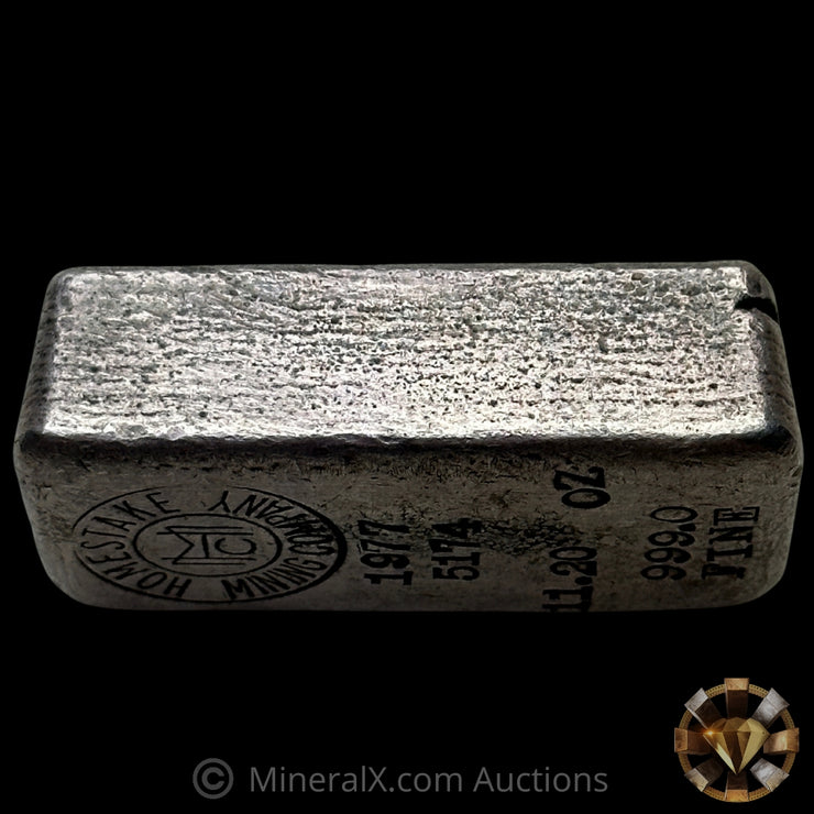 11.20oz 1977 Homestake Mining Company Vintage Silver Bar
