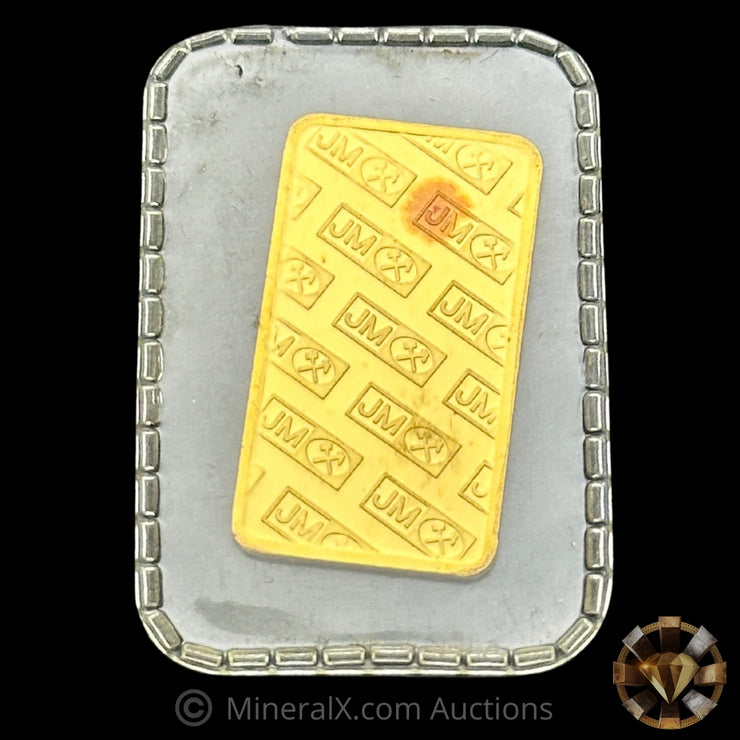 5g Johnson Matthey JM Vintage Gold Bar In Seal