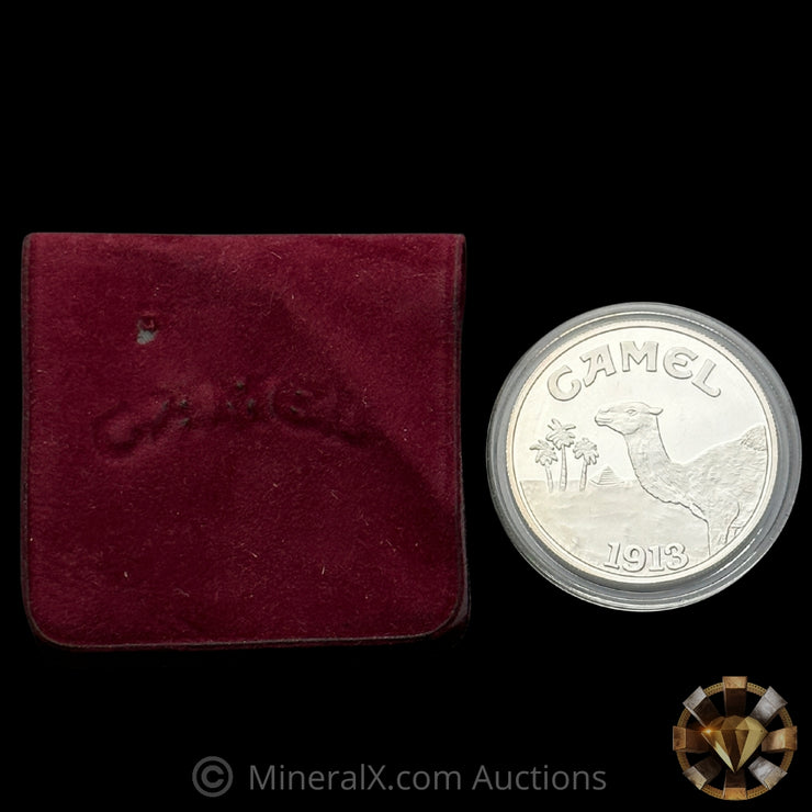 1oz 1993 Camel Vintage Silver Coin With Red Velvet Pouch