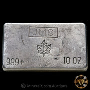 10oz JMC Johnson Matthey Maple Leaf Vintage Silver Bar