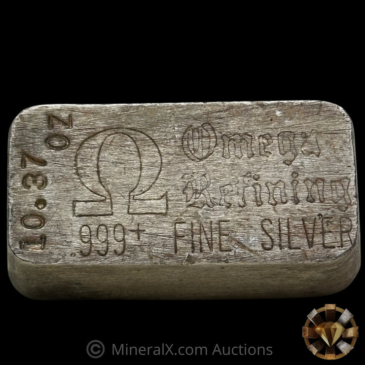 10oz Omega Refining Vintage Silver Bar