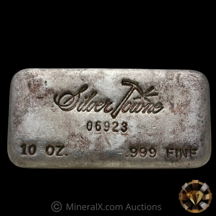 10oz Silvertowne Gridback Vintage Silver Bar