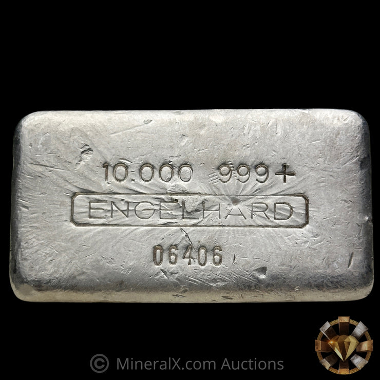 10oz Engelhard 0 Leading 3rd Series Vintage Silver Bar