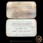 x2 10oz Engelhard Pressed Vintage Silver Bar Lot