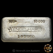 10oz Engelhard Floating Decimal Bull Logo Vintage Silver Bar