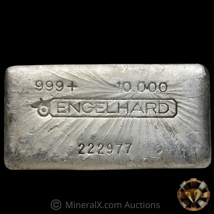 10oz Engelhard Bull Logo Vintage SIlver Bar