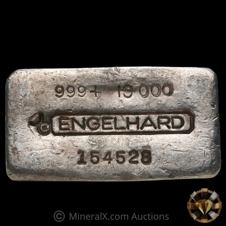 10oz Engelhard Bull Logo Vintage SIlver Bar