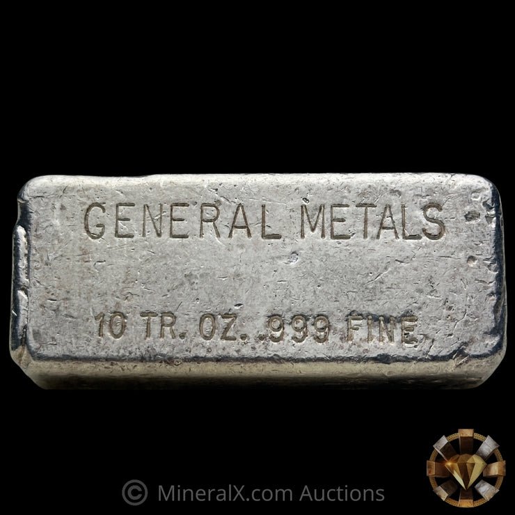 10oz General Metals Vintage Silver Bar