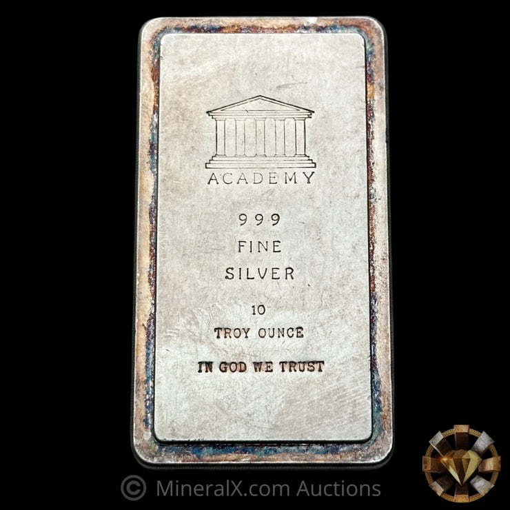 10oz Academy Vintage Silver Bar