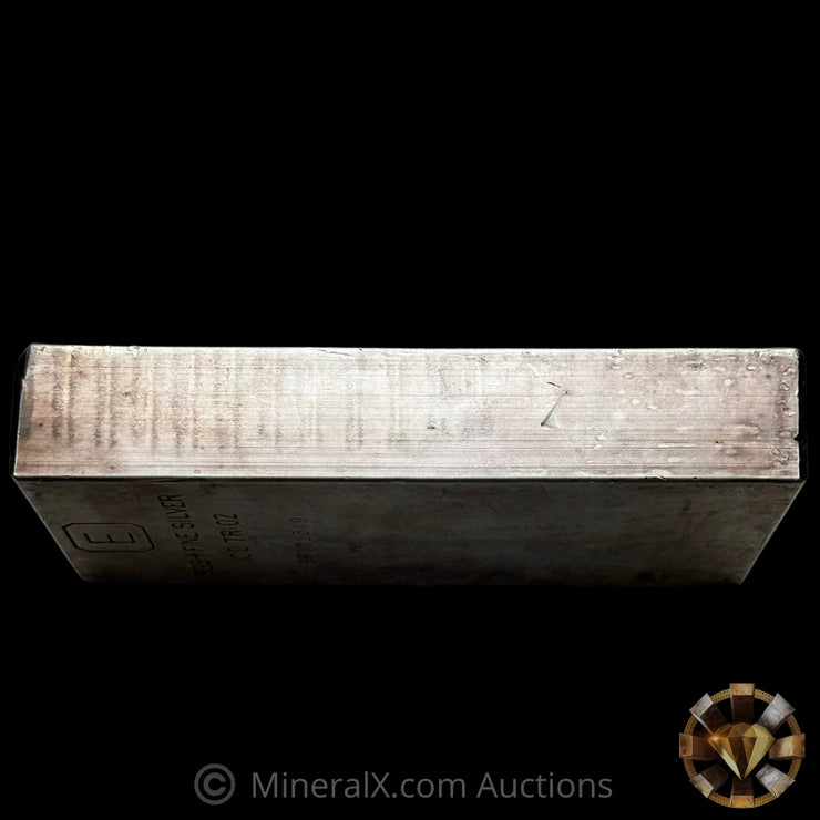 100oz Engelhard E Logo First Generation Extruded Industrial Vintage Silver Bar