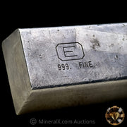 25oz Engelhard E Logo Industrial Extruded Vintage Silver Bar