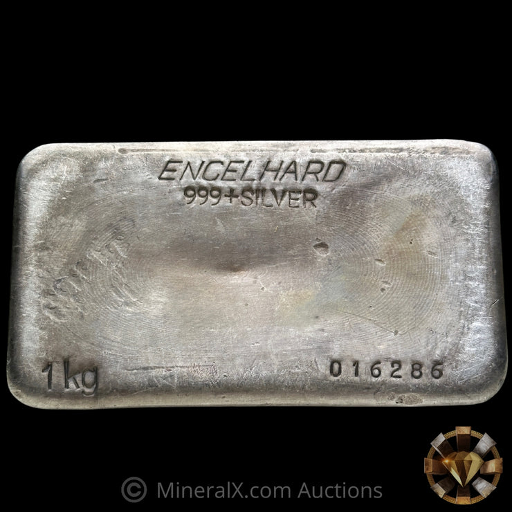 Kilo Engelhard Australia Vintage Silver Bar
