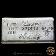 24.73oz Cascade Refining Vintage Silver Bar