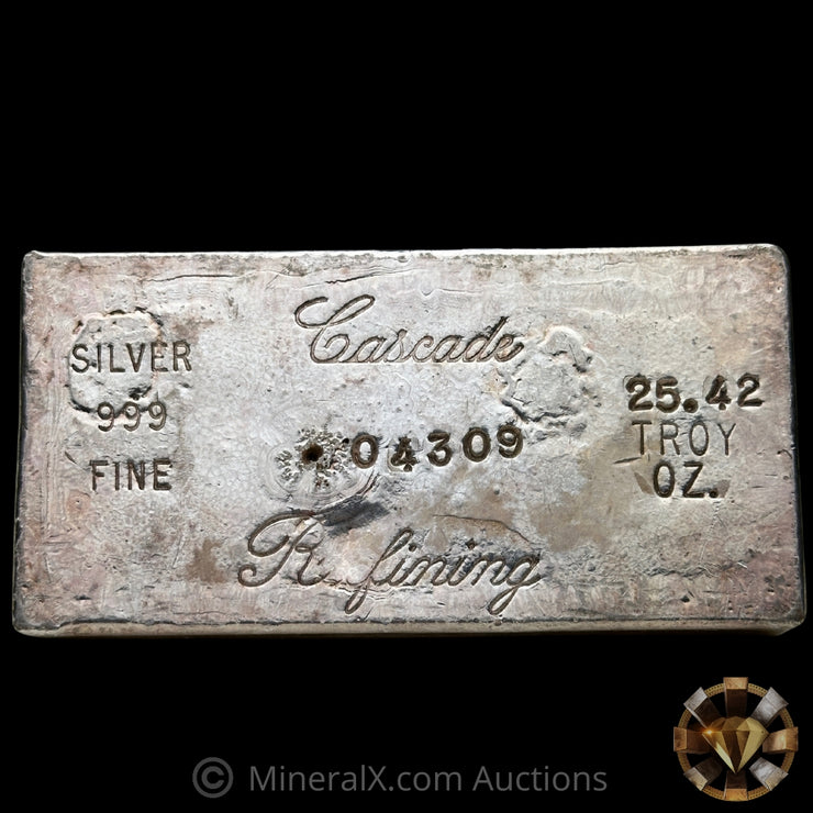 25.42oz Cascade Refining Vintage Silver Bar