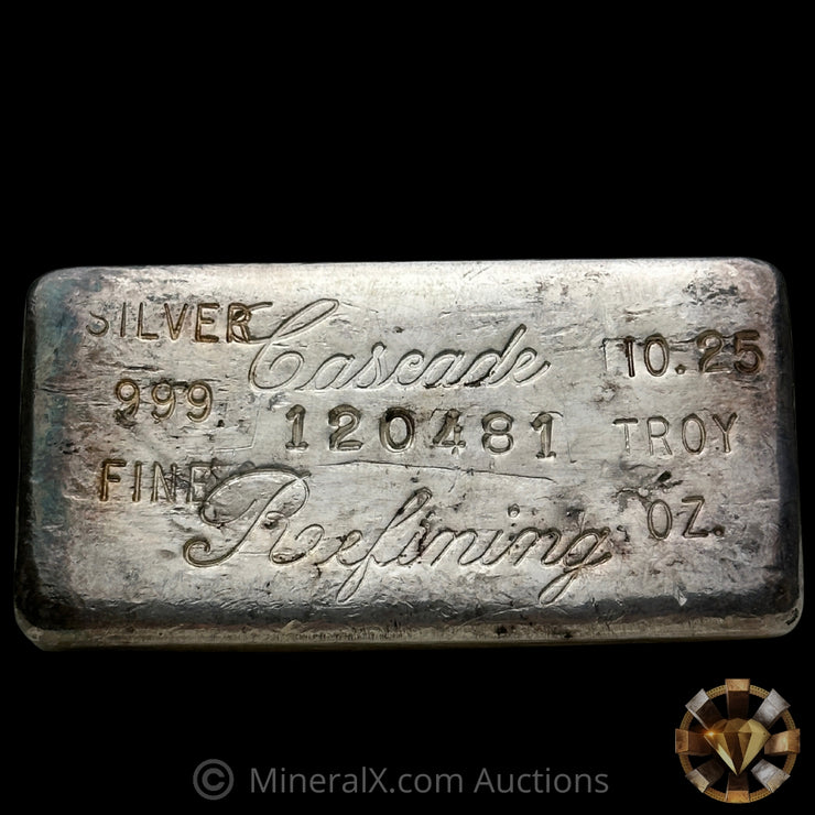 10.25oz Cascade Refining Vintage Silver Bar