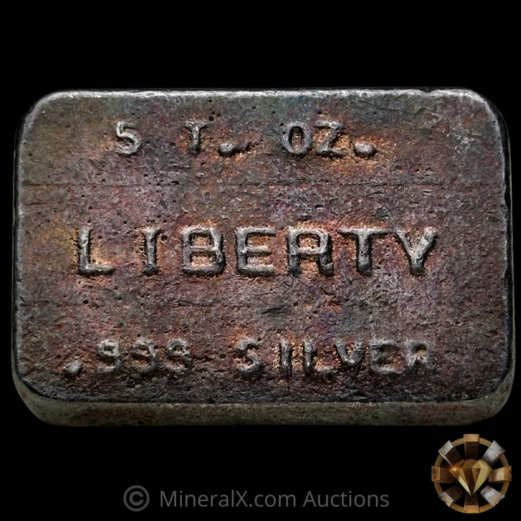 5oz Liberty Vintage Silver Bar