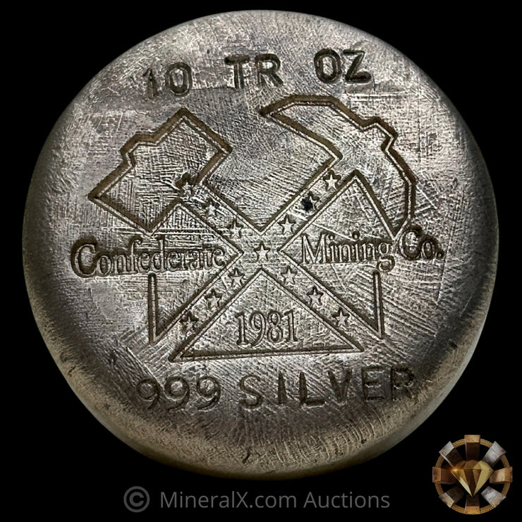 10oz Dennis England Confederate Mining Co Fantasy Silver Bar