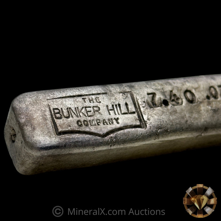 7.40oz The Bunker Hill Company Vintage Silver Bar