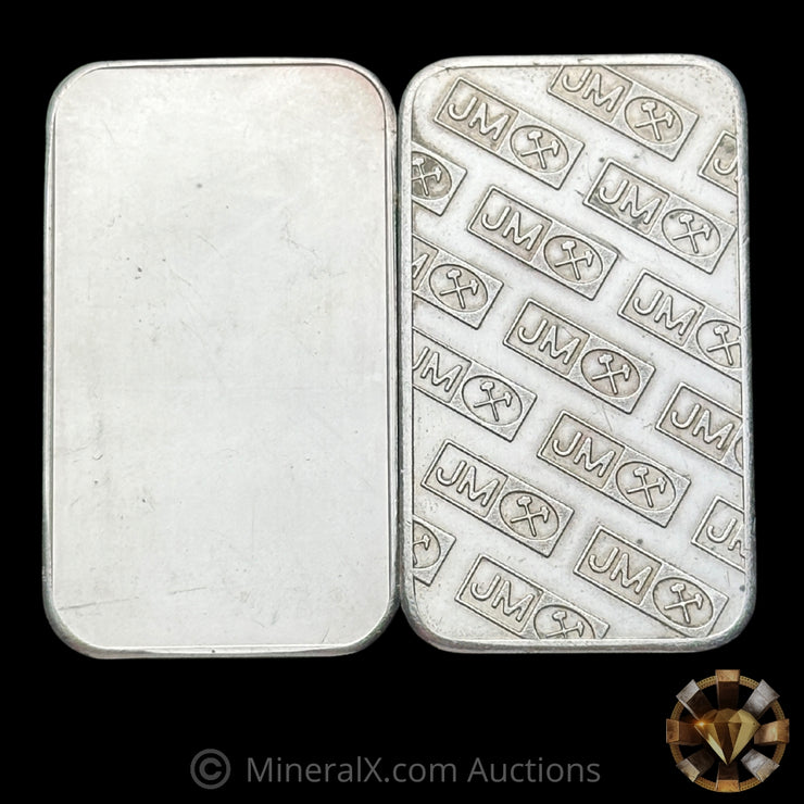 x2 2oz JM Johnson Matthey Vintage Silver Bar Lot (Different Varieties)