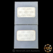 x2 1oz Johnson Matthey Bankers Limited Vintage Silver Bar Lot