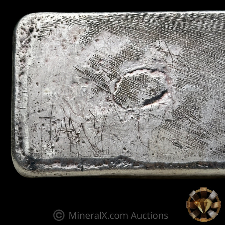 Kilo Engelhard London Rare J Prefix Vintage Silver Bar With Low 2 Digit Serial (See Desc)