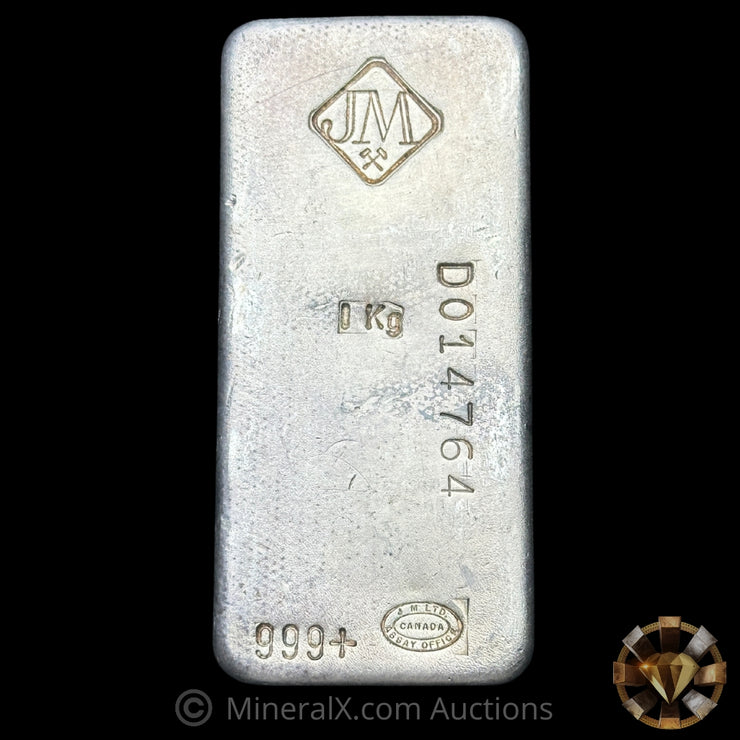 Kilo Johnson Matthey JM Vintage Silver Bar