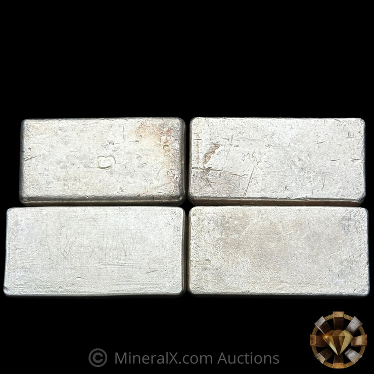 x4 10oz Engelhard Bull Logo Vintage Silver Bar