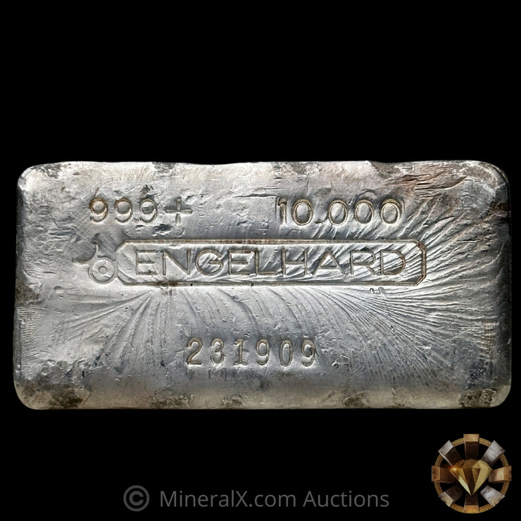 10oz Engelhard Bull Logo Vintage Silver Bar