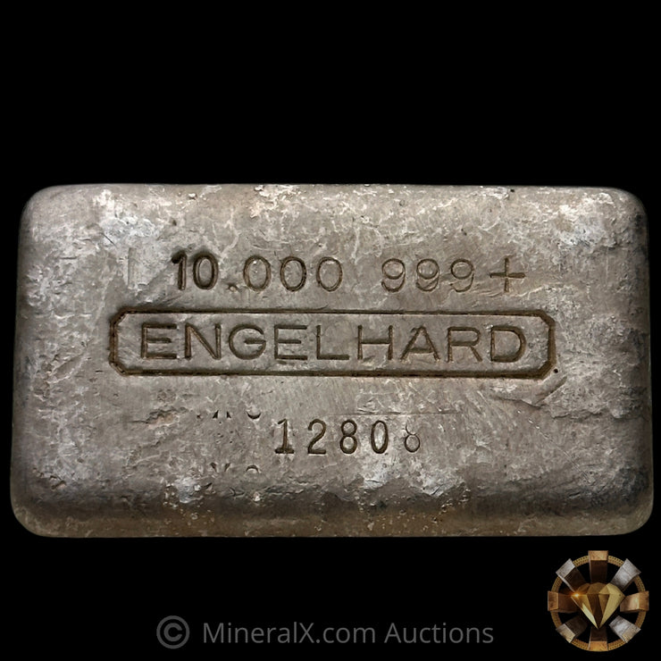 10oz Engelhard Double X8 Partial Prefix Vintage Silver Bar