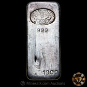 1000g (Kilo) Johnson Matthey JM & Pauwels Bruxelles Brussel Vintage Silver Bar