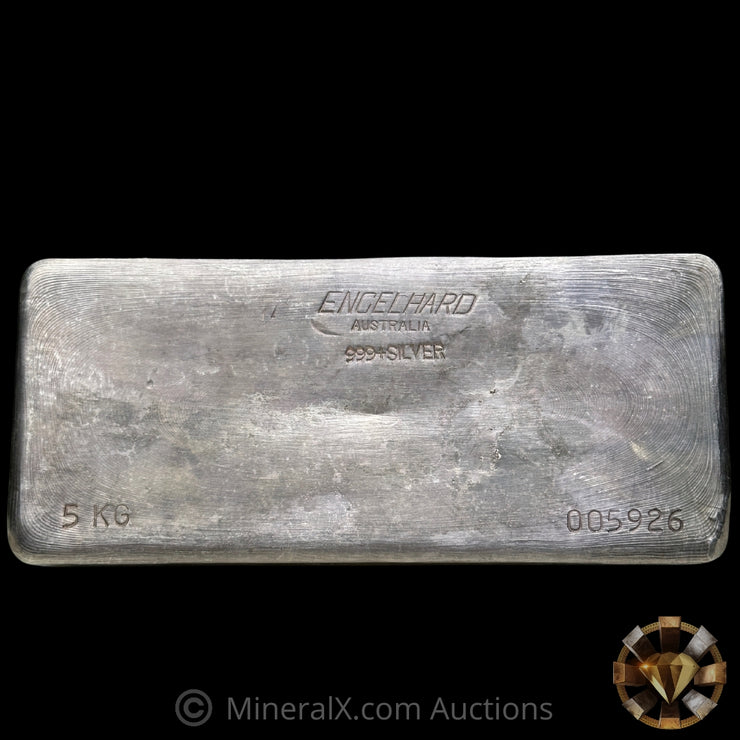 5Kilo (160.75oz) Engelhard Australia Vintage Silver Bar