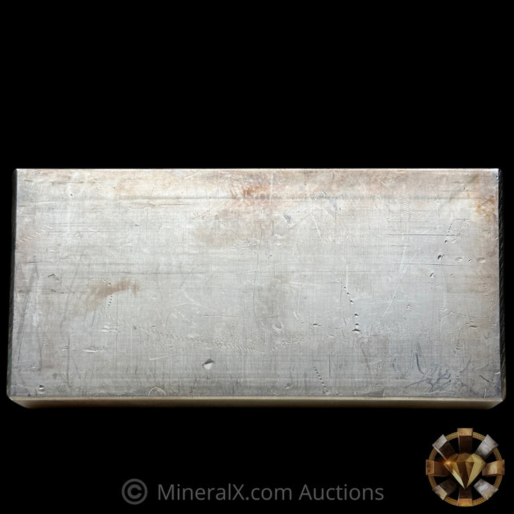 100oz Engelhard Vintage Silver Bar With Extremely Low Single Digit 000005 Serial