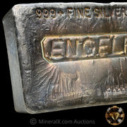 100oz Engelhard 6th Series P Serial With Rare K Prefix Anomaly Vintage Silver Bar