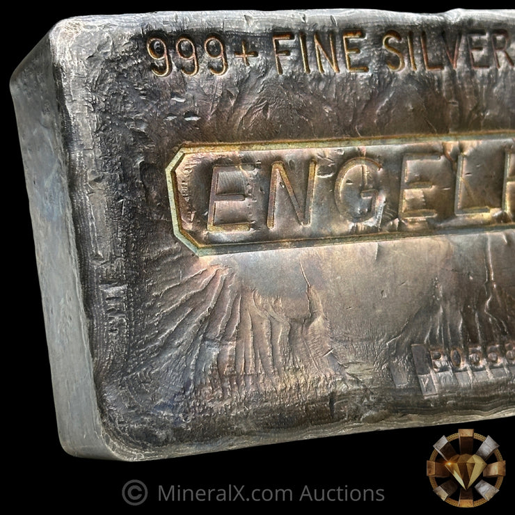 100oz Engelhard 6th Series P Serial With Rare K Prefix Anomaly Vintage Silver Bar