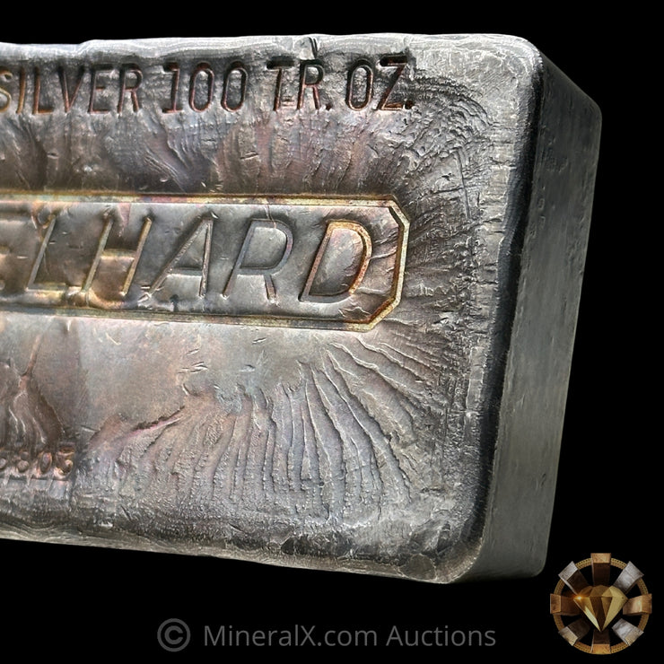 100oz Engelhard 6th Series P Serial With Rare K Prefix Anomaly Vintage Silver Bar
