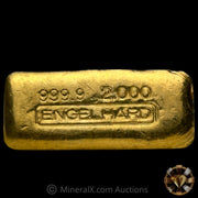 2oz Engelhard No Serial Variety Vintage Gold Bar