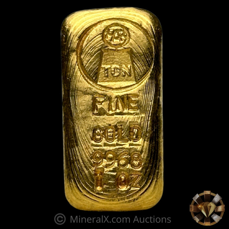 1oz Harrington Metallurgist Rare With Serial Variety Vintage Gold Bar