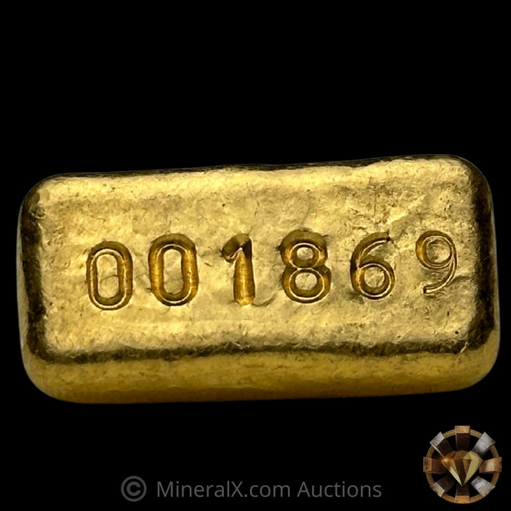 1oz Harrington Metallurgist Rare With Serial Variety Vintage Gold Bar