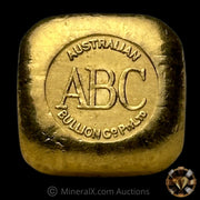 1/2oz ABC Australian Bullion Company Vintage Gold Bar With Red Velvet Bag